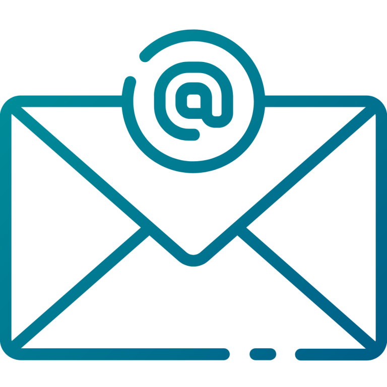 Email Image Envelope icon with an @ symbol, representing email communication.